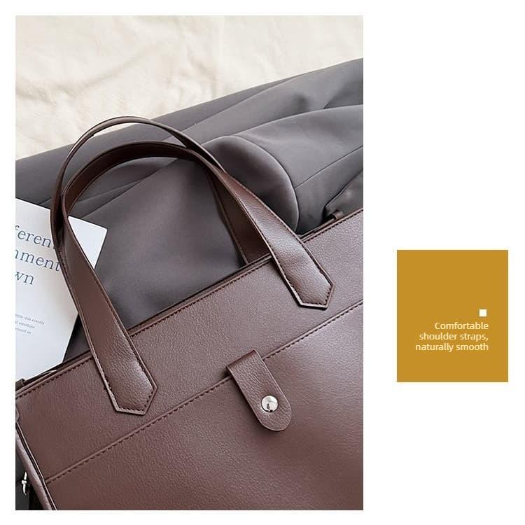 Vintage große Leder-Tragetasche Damen-Handtasche