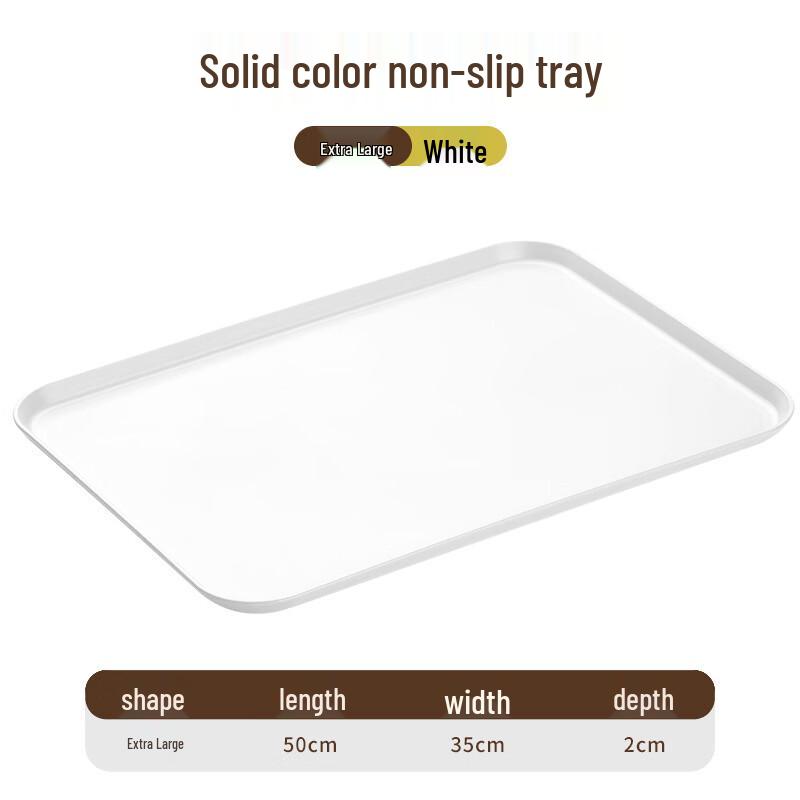 Ru Han Nordic Rectangular Plastic Serving Tray