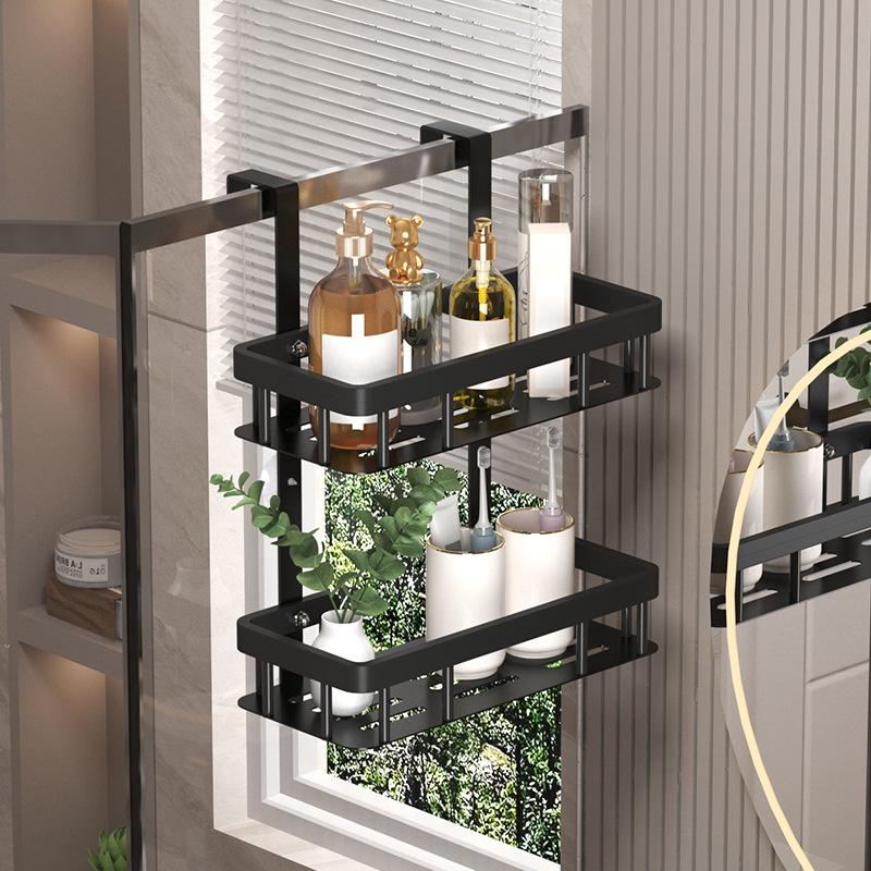 2/3 Tier Shower Organizer Rack No Drill Hanging Design Bathroom Caddy for Shower Essentials Storage Shelves