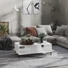 VidaXL Coffee Table High Gloss White 103,5x60x35 Cm Chipboard