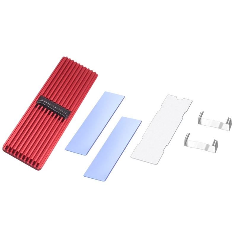 M.2 SSD Heatsink Thermal Pad Heatsink Aluminium Cooling with Silicone Thermal Pad Heatsink 2280 NVME CPU Cooling