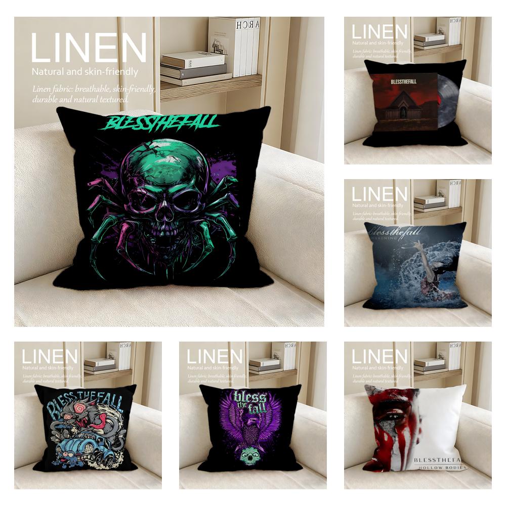 Music Blessthefall Cushion Cover Pillowcase Set Pcs x x Breathable Washable Sofa Cushion Cover