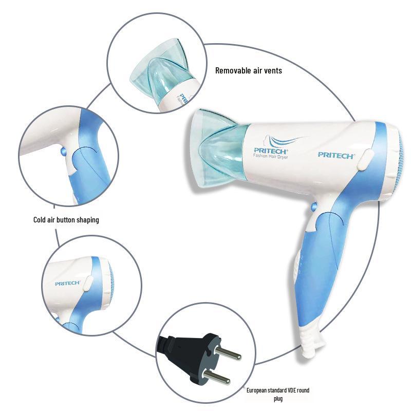 Pritech Foldable High-Power Portable Hair Dryer