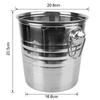 Ice Cube Maker Champagne Wine Beer Bucket 5L Stainless Steel Wine Beer Cooler Bucket For KTV Bar Kitchen Party Barware