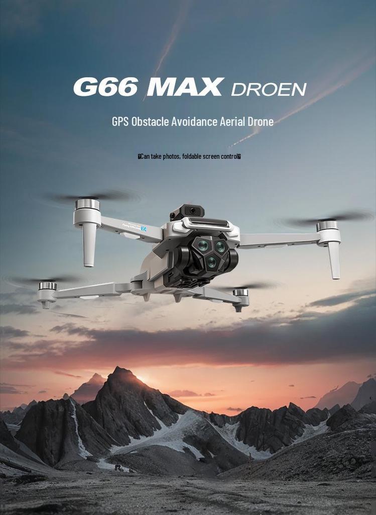 G66MAX Brushless Drone: 5G GPS, Intelligent Return, Four-Axis with Screen Remote Control for Aerial Photography