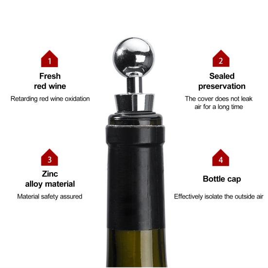 3ks kónická zátka na víno Netěsnost, opakovaně použitelné červené víno Pivo Těsnění lahví šampaňského Saver Potravinářské slitiny Plastový korek Kuchyňské potřeby
