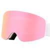 Neue zylindrische magnetische Skibrille, doppelwandige beschlagfreie magnetische Skibrille, Schneeschutzbrille, Bergsteigerbrille