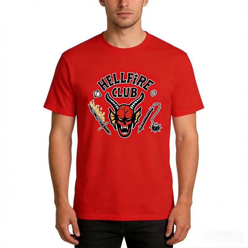 Fashion Men s T-shirt Wild Devil Style Printed Short Sleeve Casual Comfortable Soft Breathable Summer Loose Men s Women s Cotton T-shirt 3XL