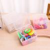 1Pcs with Lid Storage Box Rectangular Shape Plastic Storage Case Multi-purpose Clear Small Thing Container