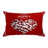 Valentine's Day Decor Pillowcases 4-Pack, Love Heart Printed Cushion Covers For Sofa/Bed,Red Black Cases For Home Decoration
