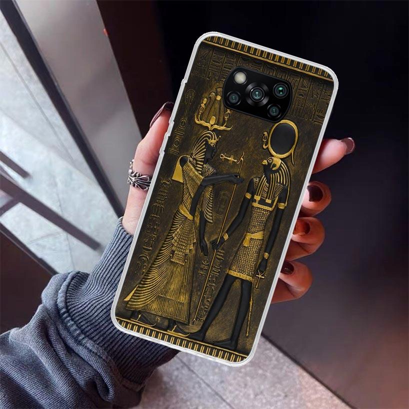 

Єгипет Нефертіті Анубіс Анх Фараон Чохол для телефону для Xiaomi Poco X7 X6 X5 Pro F7 Ultra Redmi 15C 15 13 13C 12 12C 10 10A 10C 9 9A Redmi 9T