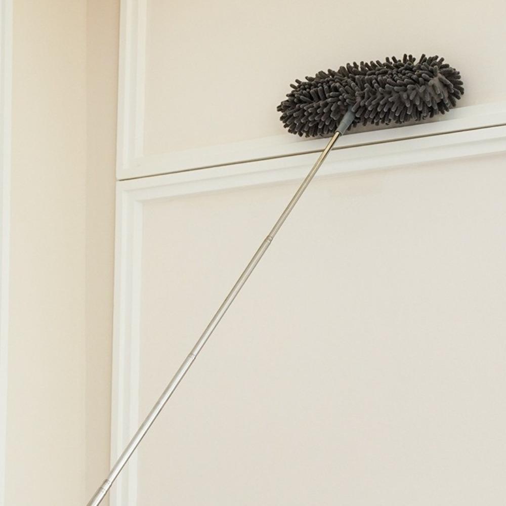 Multifunction Telescopic Duster Extendable Handle Convenient Microfiber Duster Adjustable Microfiber Material Chenille Duster
