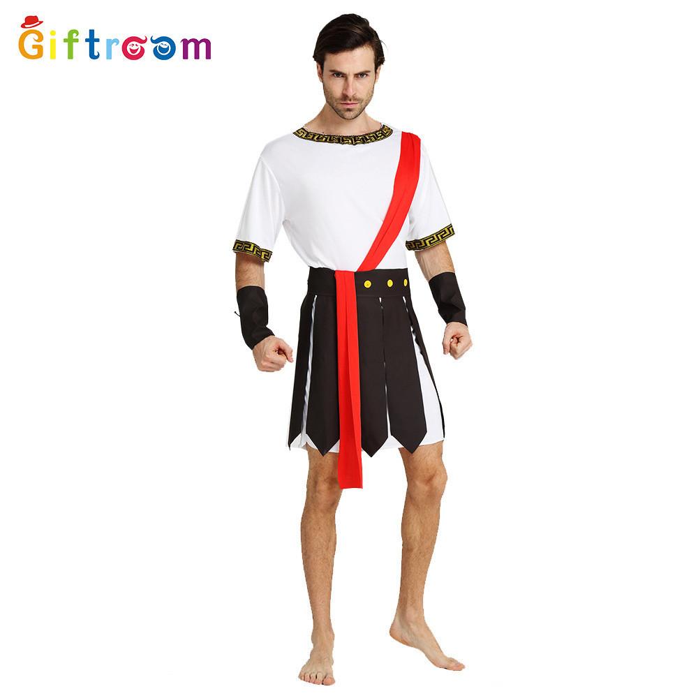 Striking And Fashionable Adult Mens Caesar Warrior Outfit Perfect For Themed Events