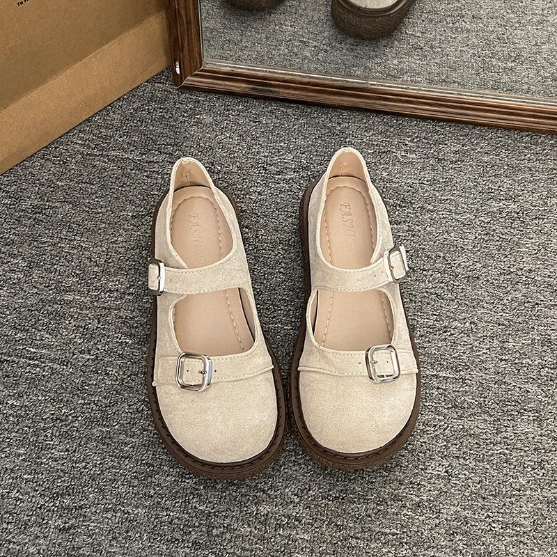 

Small retro casual Mary Jane bag head single shoes women s outer wear 2025 summer new muffin platform Muller shoes 40