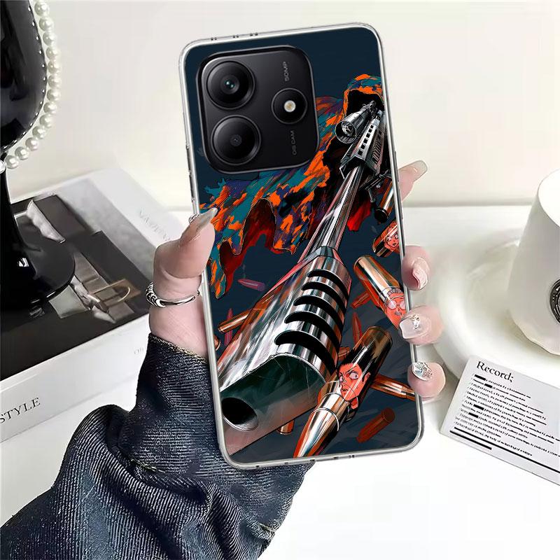 S-Sakamoto Days Soft Phone Case For Xiaomi Redmi Note 15 14 14S 13 12 Pro Plus 12S 11 11S 11E 10 10S 11T 5G Fundas Coque Redmi N