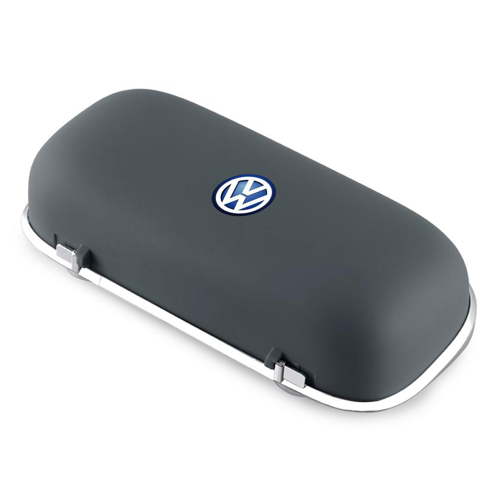 T301pcs Car Visor Sunglasses Glasses Holder Clip Box Accessories Valve Cap For Volkswagen MK6 Golf Rline GTI Touareg GTD CADDY Bora