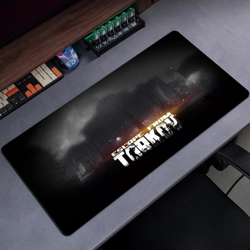 Tapete de Mouse para Jogos Escape From Tarkov com Bordas Costuradas para Escritório, Teclado de Computador, Laptop e Mesa de Casa com Base de Borracha Antiderrapante