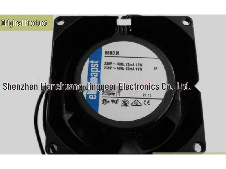High Temp Resistant Fan 80x80x38mm, 230V, Models 8550N/8550A/8850N, Original Authentic Imported. 8550N by PAPST