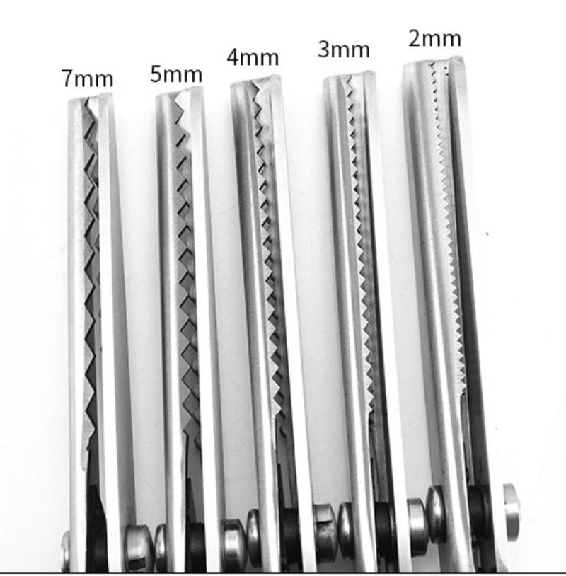 

3 5 7 мм Ножницы для шитья с фестончатым краем Ножницы для стрижки Ножницы для профессионального шитья Портновские ножницы для пошива одежды Triangle-7mm