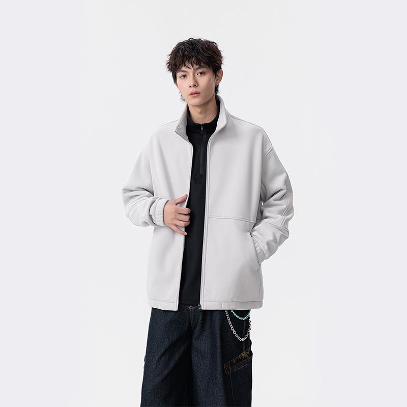 

Мужские осенне-зимние куртки, флисовые кардиганы, флисовые куртки, флисовые куртки, воротники-стойки, уличная трендовая верхняя одежда 3XL