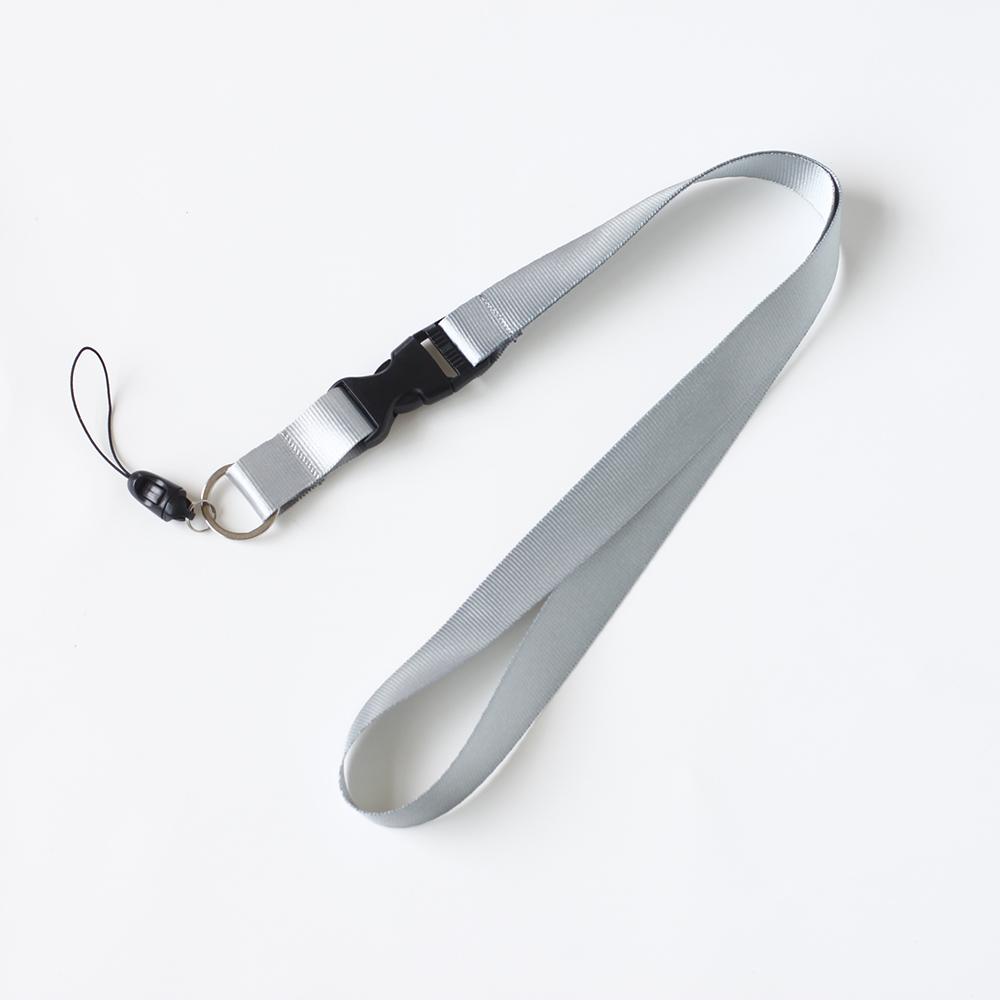 

Multifunctional Nylon Hanging Neck Strap Lanyard With Circular Iron Ring Clamp For Mobile Phone ID Name Card Badge Holder Keys