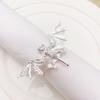 4Pcs Bat Napkin Rings Premium Alloy Spooky Dinner Decorative Tableware for Halloween Party Guest Dining Experience