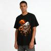 Vintage Captain Skull Octopus Print Casual Short Sleeve T-Shirt Pure cotton T-shirt