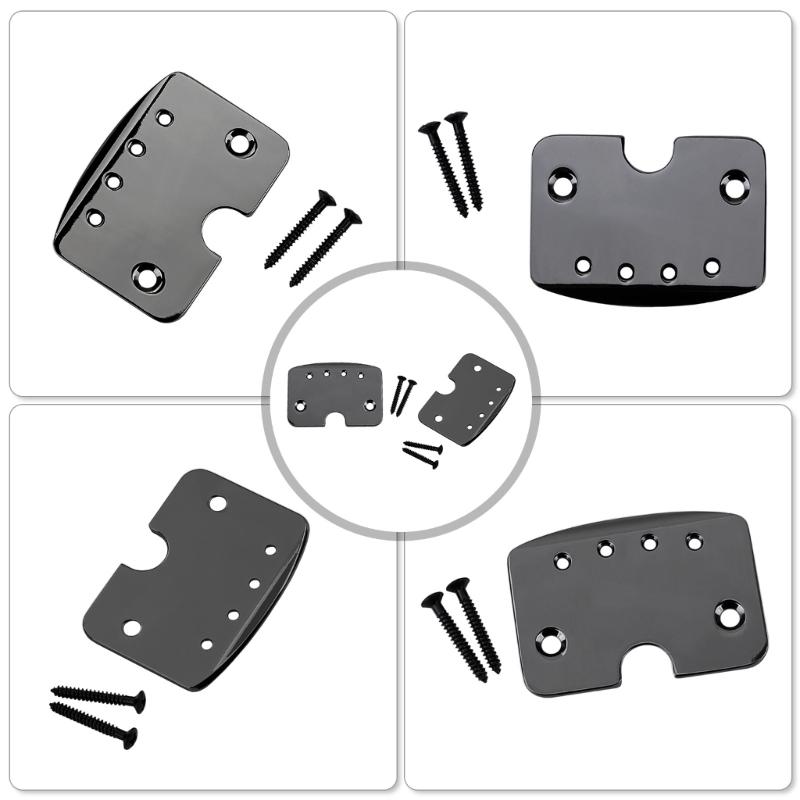 4 String Box Guitar Tailpiece Replacement Instrument Accessory Guitar Tailpiece Metal Box Guitar Tailpiece