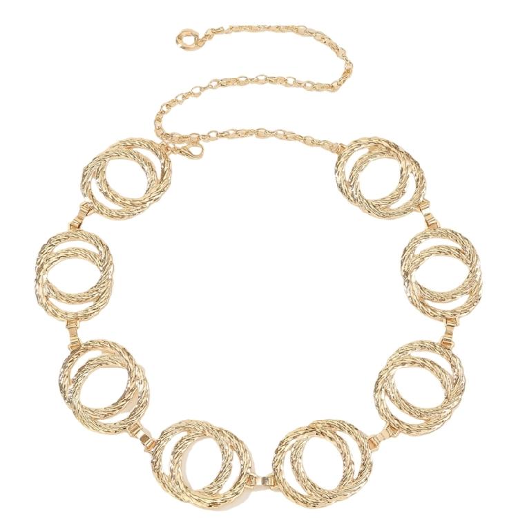 Простая цепочка на живот с бусинами для девочек, повседневная модная цепочка на талию, цепочка для одежды для женщин, модный аксессуар 1 золотой