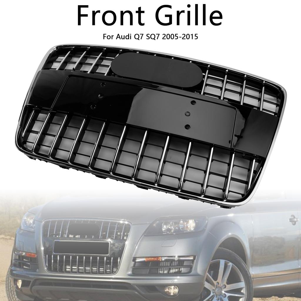 Sport Style Front Bumper Radiator Grille Grill Fit Q7 SQ7 2005-2015