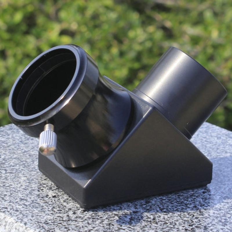 Stable 1.25inch 90° Star Diagonal Adapters Pressure Rings for Telescope Aluminum Diagonal for New Viewings Experience