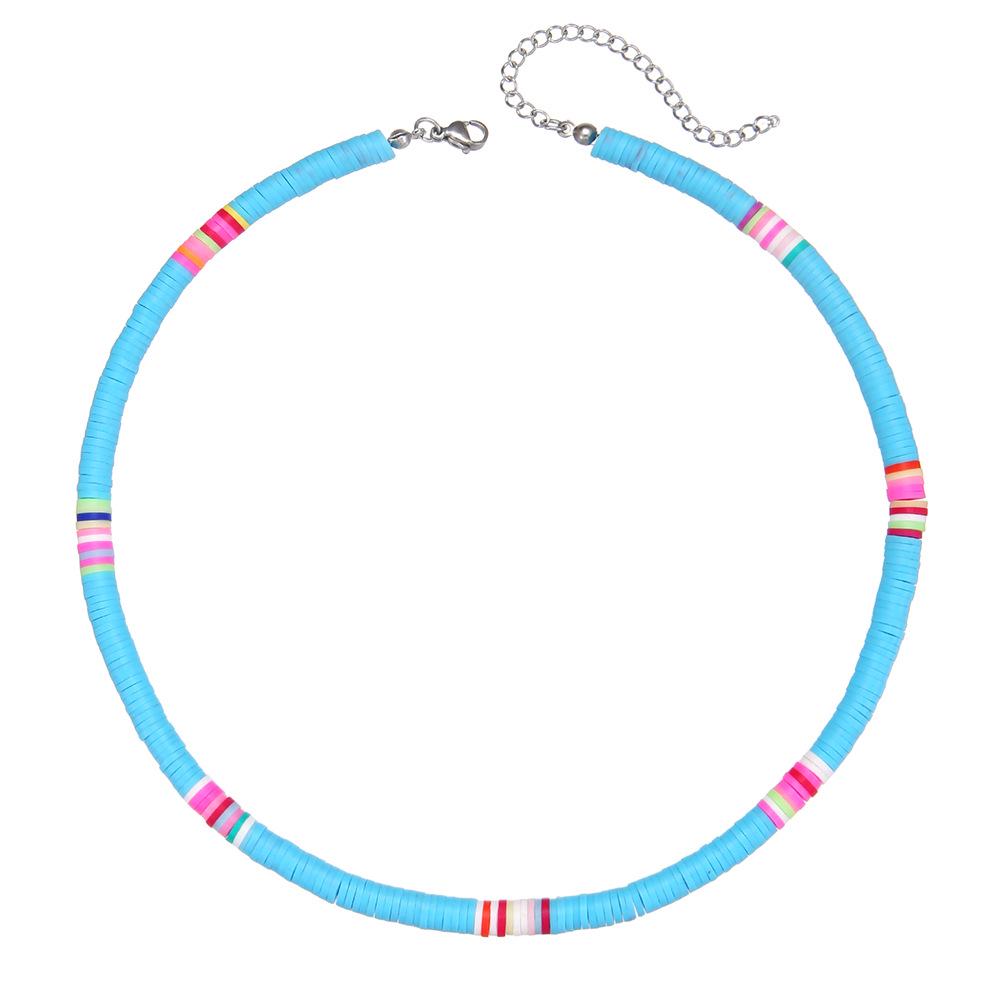 Håndlaget Fargerikt Perlekjede - Europeisk og Amerikansk Sommer Strandstil Kragekjede Choker for Kvinner.