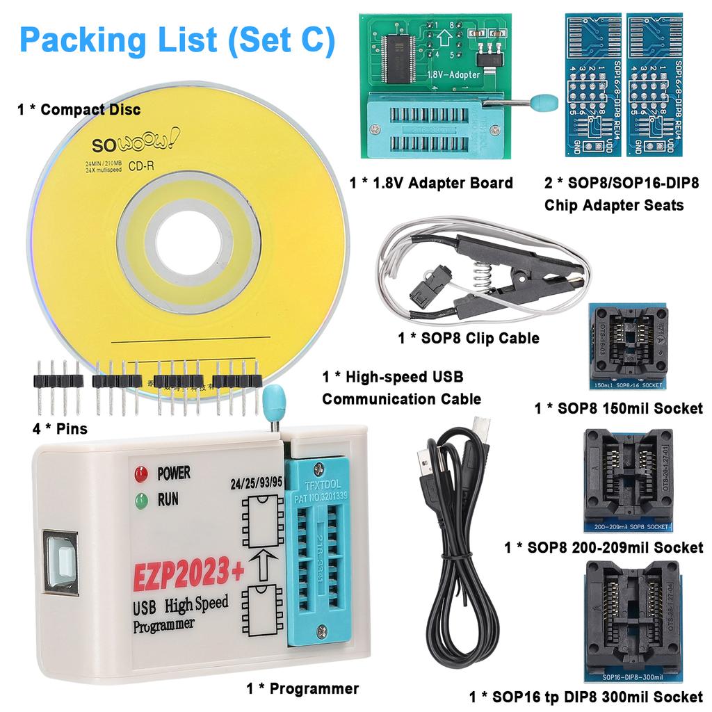 Hochgeschwindigkeits-Programmierer Haushaltsgeräte-Reparatur Produkt F&E Brenntest-Chip mit USB2.0-Schnittstelle Unterstützung PC-Software und Programmierer-Firmware-Upgrade