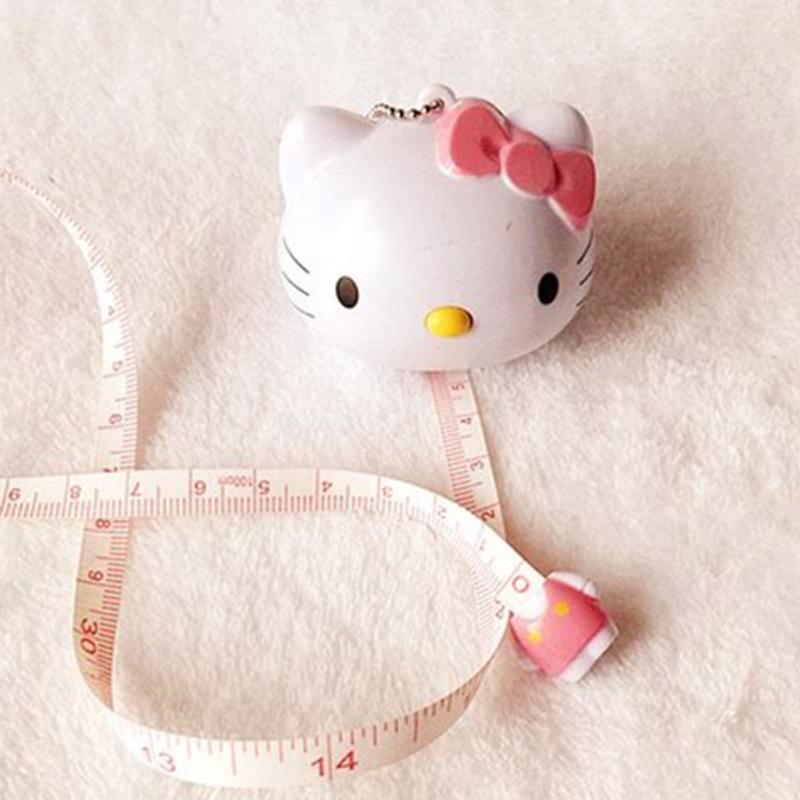 2Types 1M Cute Cartoon Cat Portable Automatic Tape Measure Retractable Ruler HOT 2Types 1M Cute Cartoon Cat Portable Automatic Tape Measure Retractable Ruler HOT