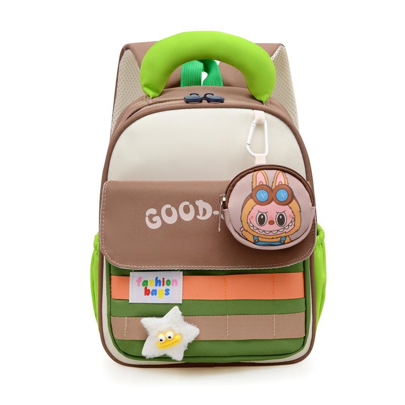 Grundschüler Klassen 1-3 Schultasche leicht Gewicht Gewicht Mode Farbabstimmung Rucksack große Kapazität Jungen und Mädchen Trend Rucksack