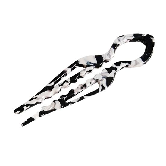 French Hair Pin Women Double-Notch Locking Mechanism Hair Clip Twists Secure Hair Stick Hair Styling Accessory