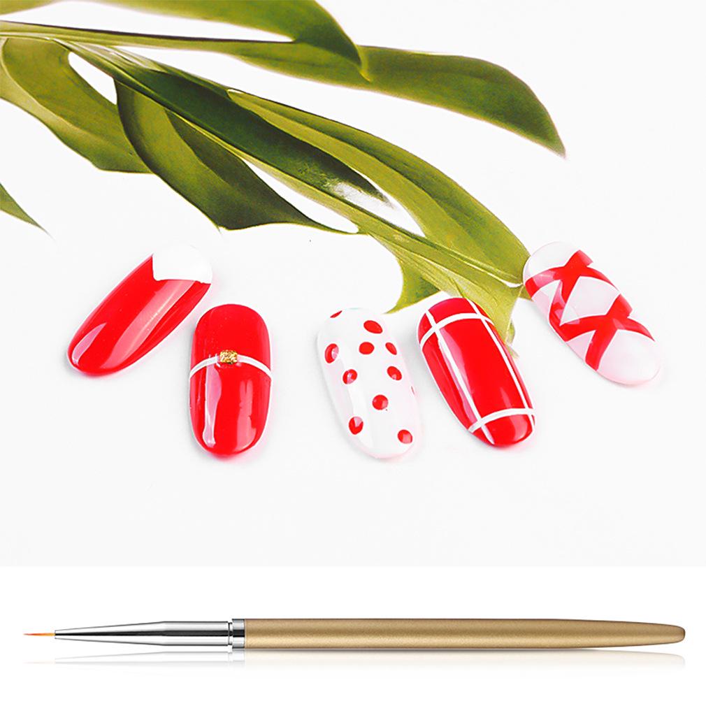 LINMANDA 3Pcs Nail Art Drawing Pens Manicure Brushes for Plotting Tools Flexible Tips for Professional and Home Use Convenient