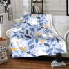 1pc Cats Flowers Lightweight Flannel Blanket, Comfortable and Warm Blanket, for Office and Camping Sofa Bed, Livingroom147