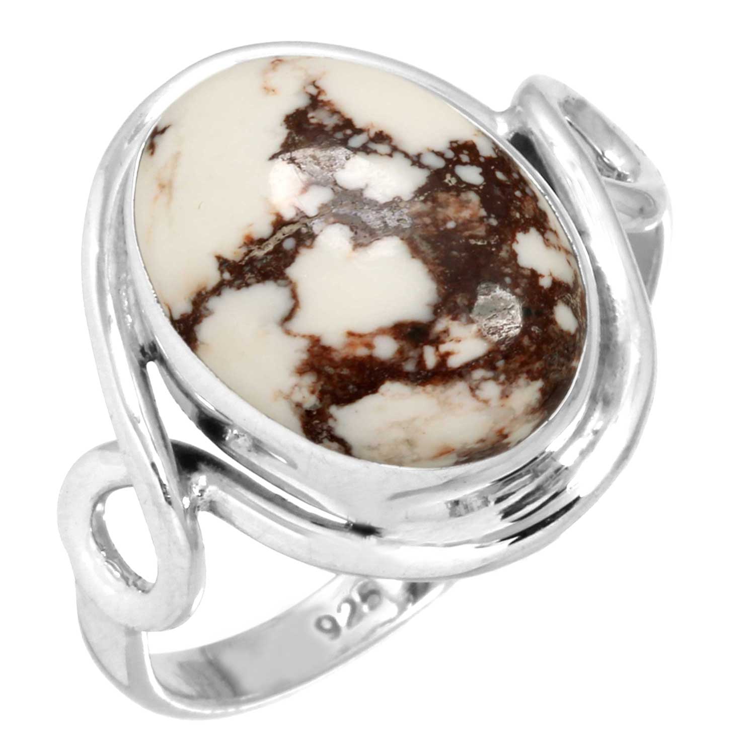 

Кольцо из стерлингового серебра 925 пробы Женское с драгоценным камнем Ручной работы Ювелирное изделие Подарок на День матери Смитсонит Губчатый коралл Серафинит Шаттукит Тулит Дикая лошадь Мода 8.5