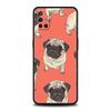 Phone Case For OnePlus 13 12 11 10 9 Pro 9T 13R 12R 10R 9R 9RT 10T 8T 8 Nord 2T CE 2 3 5G N200 N30 Soft Cover Black Pug close up