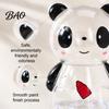 Plastic Piggy Bank Clear Panda for Kids, Cash Coin Bank, Money Saving Jar Box Decoration, Christmas Birthday Girls Boys Durable