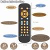 KOESMG Baby TV Remote Control Toy with Lights & Sounds, Early Educational Learning Toy with English/French/Spanish, Gift for Infants 6 Months+