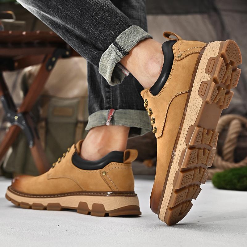 Fashion Sneakers Men Shoes Genuine Leather Casual Shoes Cow Leather Shoes