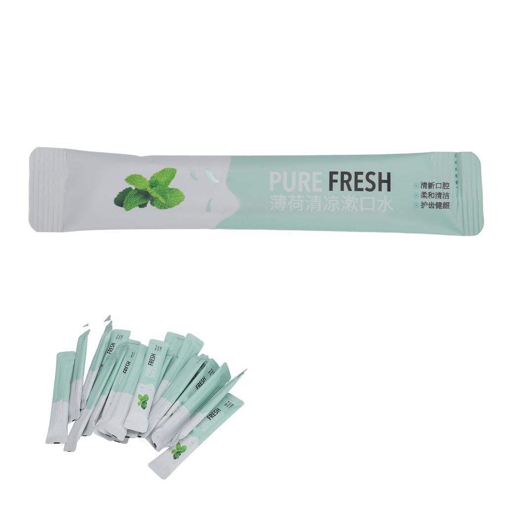 20pcs Mouthwash Portable Mild Mint Scent Freshen Breath Oral Teeth Cleaning Care Mouth Wash
