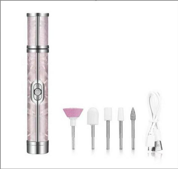 Wireless Electric Nail Grinder: Portable Manicure Tool for Shaping & Removing Nails with Rechargeable Grinding Pen.