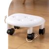 Modern Minimalist Plastic Low Stool Wheeled Quiet Easy Organize Small Chair Hallway Ottoman Living Room Bedroom Home Furniture