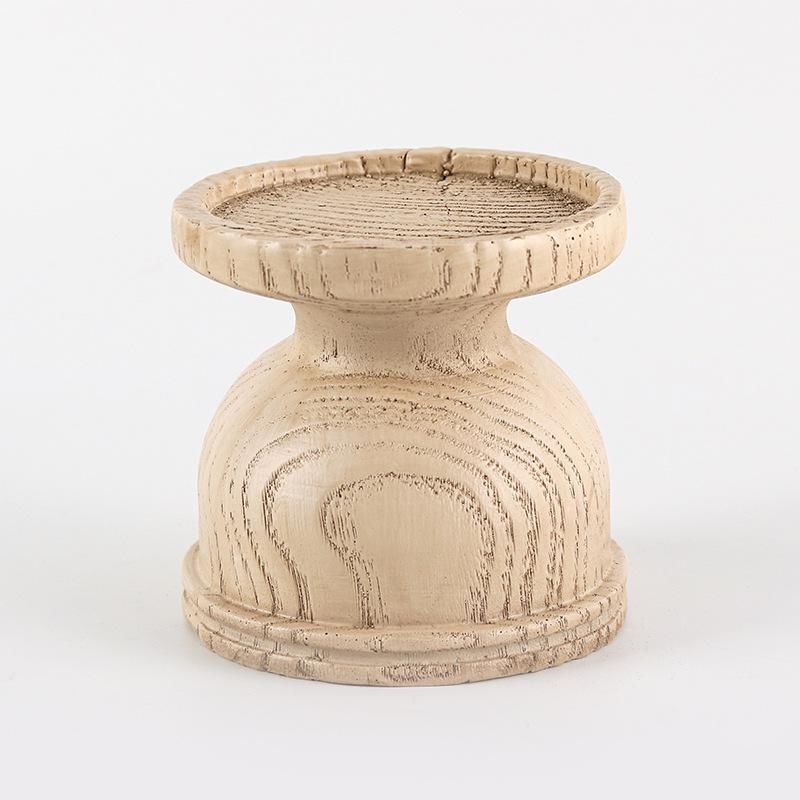 Neuer Kerzenhalter im chinesischen Stil, Retro-Imitation Massivholz-Ornamente, B&B-Modellzimmer, Eingangsbereich, Esszimmer, Wohnzimmer, Ornamente im amerikanischen Stil