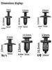 Automotive Bumper & Fender Expansion Clip Rivet Screw