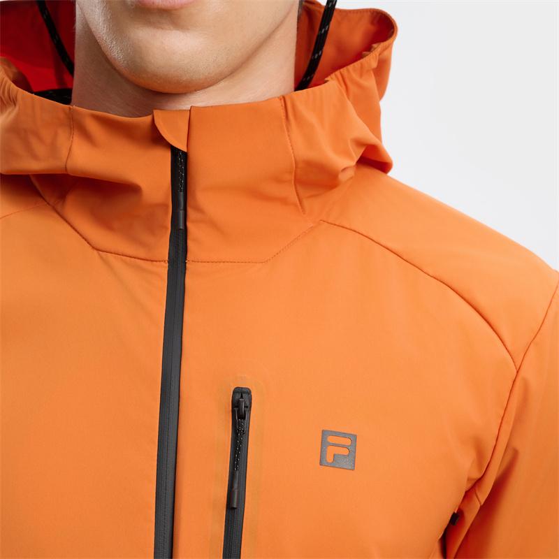 New FILA x BBC EARTH Jacket Men Sunset Orange A11M437713FOR