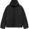 Fear of God Essentials Strukturierte Nylon Kapuzen-Coachjacke Schwarz Herren Oberbekleidung 202BT246370F